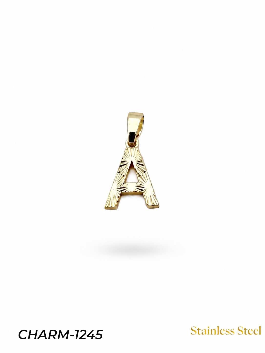 CHARM-1245_1785582454.jpg 14K Jeweler Model Letter Necklace (A) // CHARM-1245