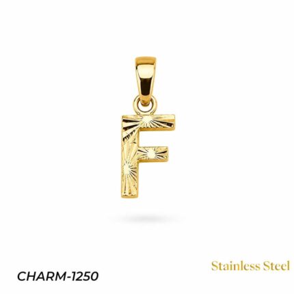 14K Jeweler Model Letter Necklace (F) // CHARM-1250