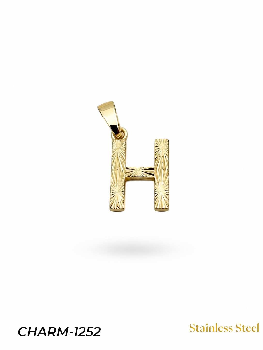 CHARM-1252_1785582568.jpg 14K Jeweler Model Letter Necklace (H) // CHARM-1252