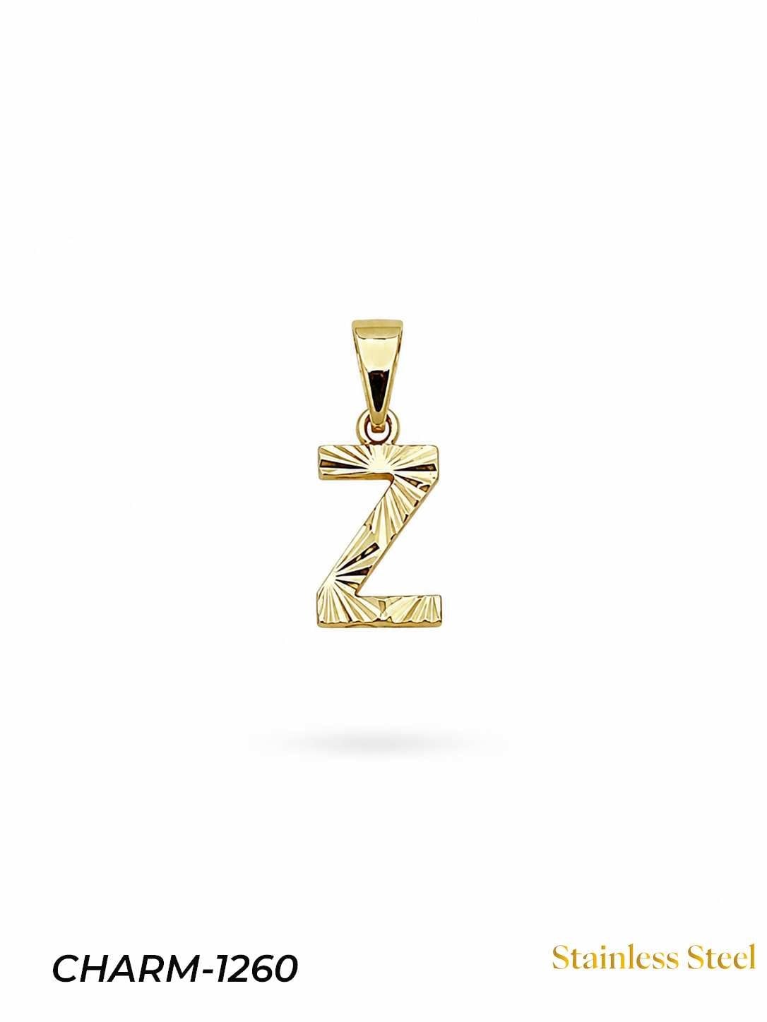 CHARM-1260_1785582700.jpg 14K Jeweler Model Letter Necklace (Z) // CHARM-1260