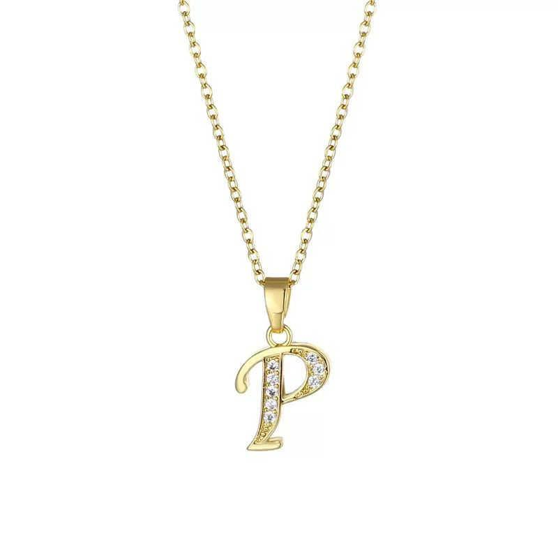 KOLYE-6636_1785583166.jpg Steel Letter Necklace 45cm // KOLYE-6636