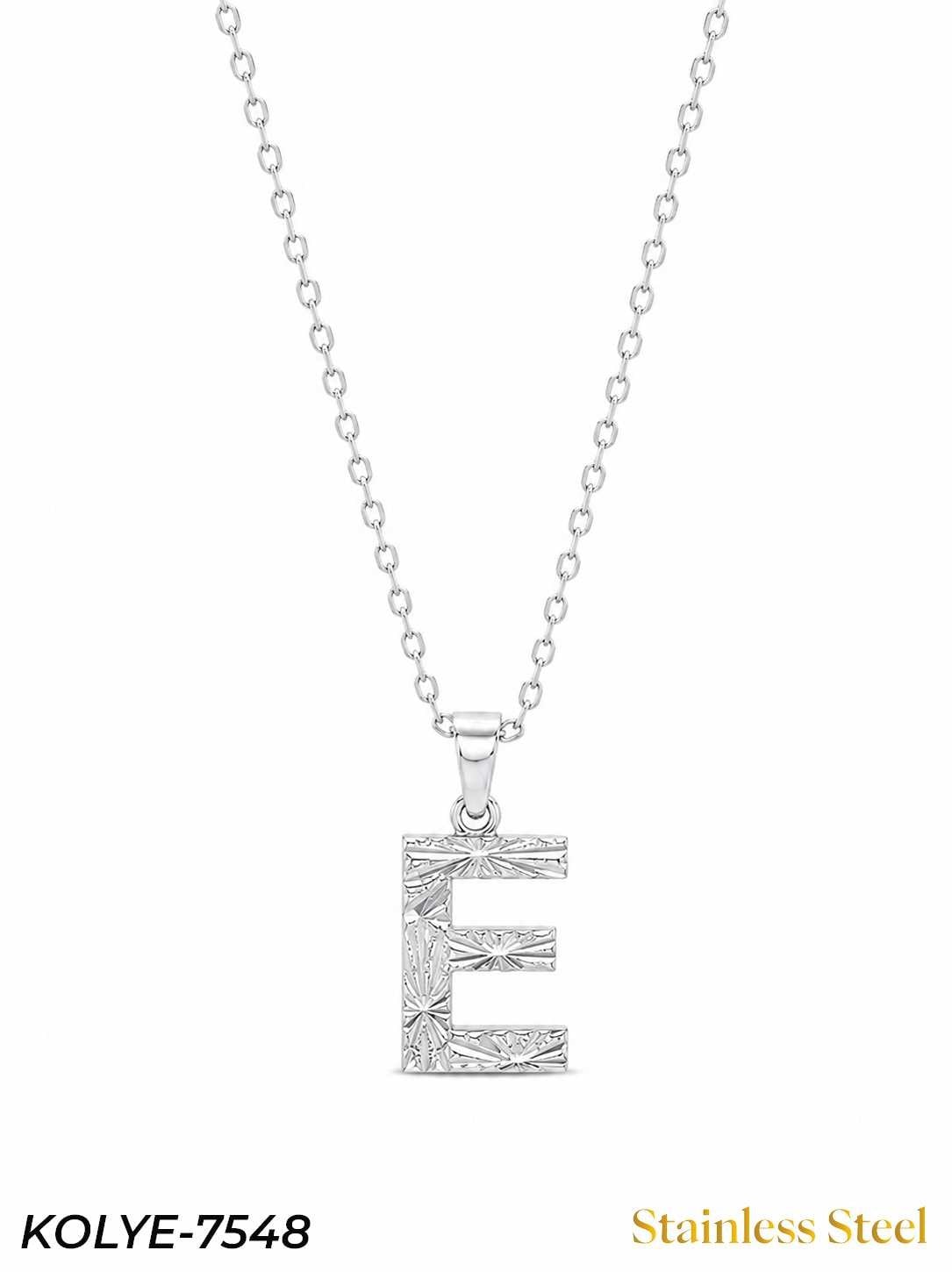 KOLYE-7548_1785583533.jpg Steel Letter Necklace 45cm // KOLYE-7548