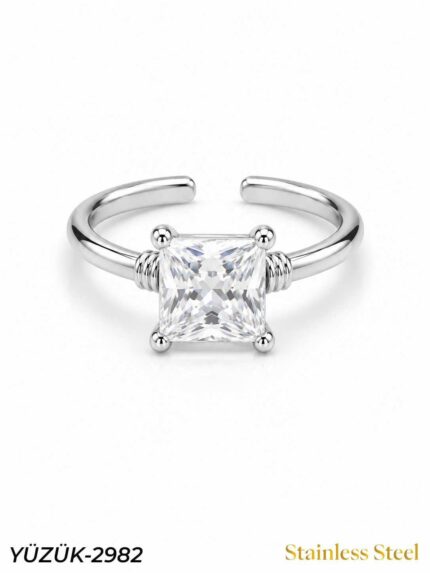 Steel Marquise Ring (Adjustable) // YUZUK-2982