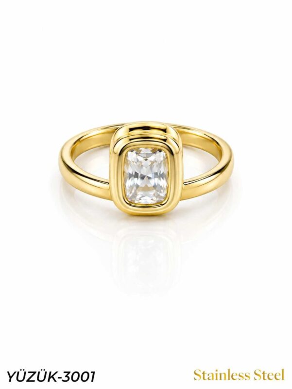 Steel Marquise Ring (Adjustable) // YUZUK-3001