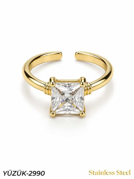 Steel Marquise Ring (Adjustable) // YUZUK-2990