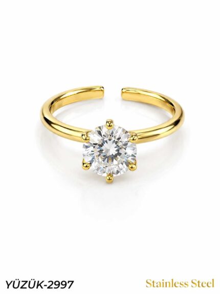 Steel Marquise Ring (Adjustable) // YUZUK-2997