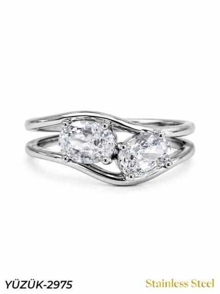 Steel Marquise Ring (Adjustable) // YUZUK-2975