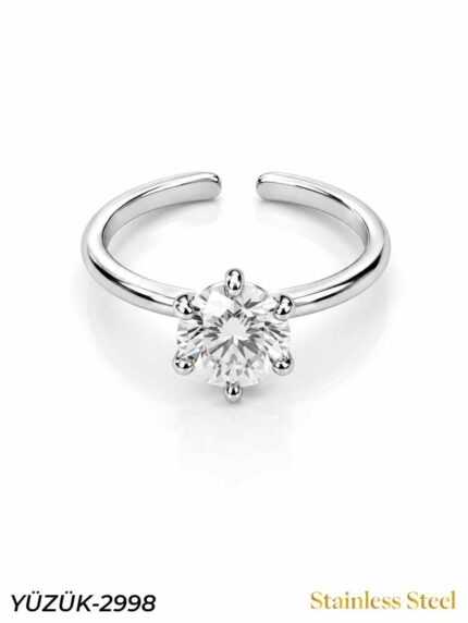 Steel Marquise Ring (Adjustable) // YUZUK-2998