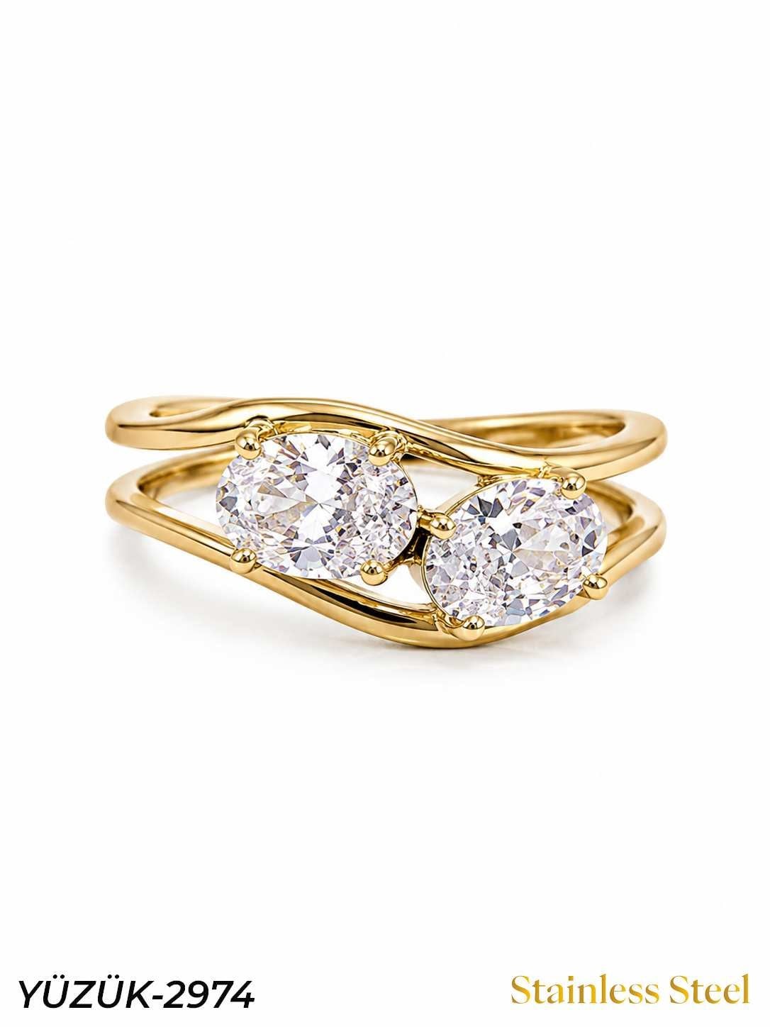 YÜZÜK-2974_1785591732.jpg Steel Marquise Ring (Adjustable) // YUZUK-2974