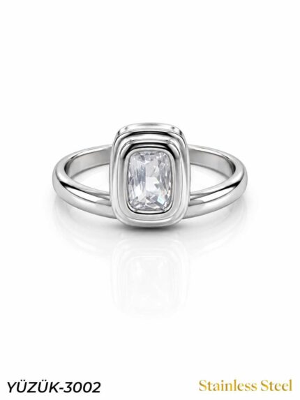 Steel Marquise Ring (Adjustable) // YUZUK-3002