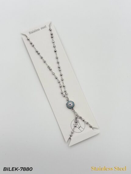 Shahmaran with Steel Evil Eye Bead // BILEK-7880