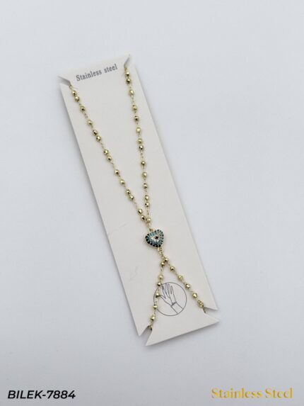 Shahmaran with Steel Evil Eye Bead // BILEK-7884
