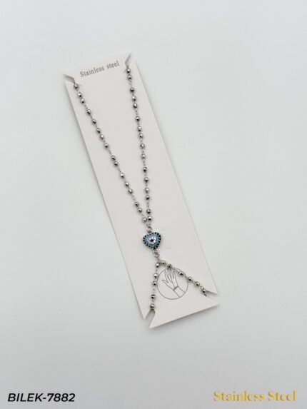Shahmaran with Steel Evil Eye Bead // BILEK-7882