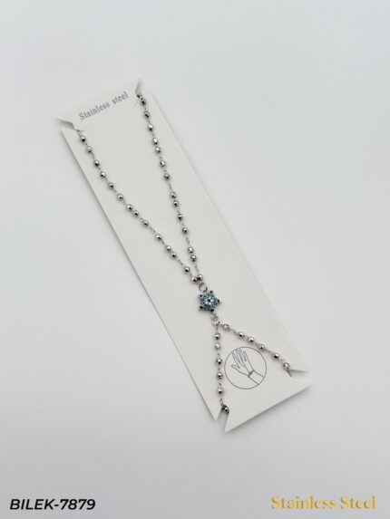 Shahmaran with Steel Evil Eye Bead // BILEK-7879