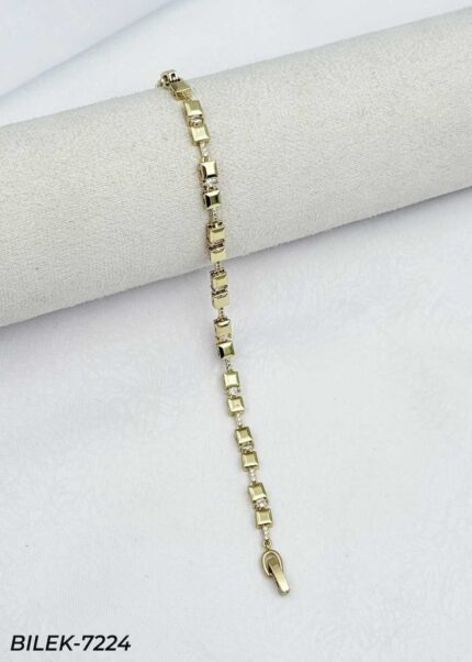 14K ID Tag Bracelet // BILEK-7224