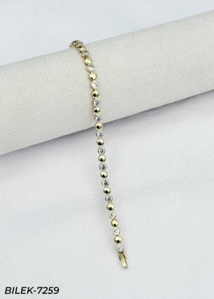 14K ID Tag Bracelet // BILEK-7259