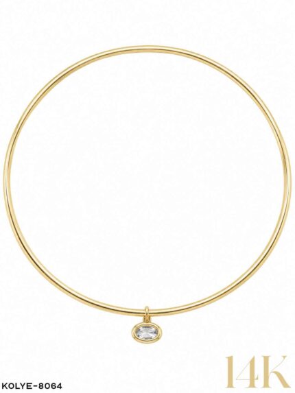 14K Marquise Necklace //Necklace-8064