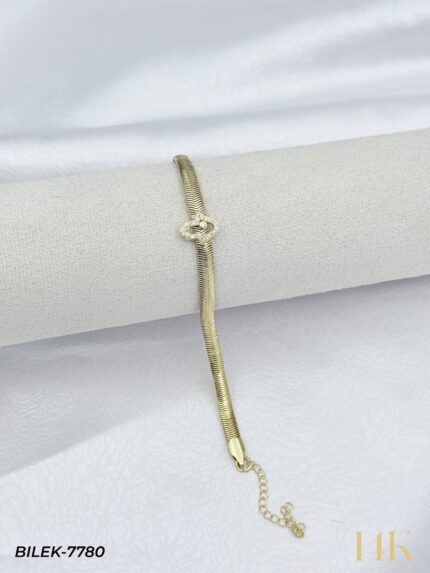 14K Patterned Herringbone ID Tag // BILEK-7780