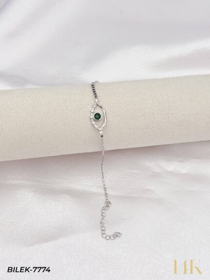14K Patterned Link Chain Bracelet // WRIST-7774