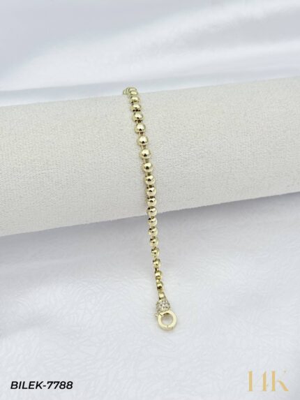 14K Stone Hinged Lock ID Tag // BILEK-7788