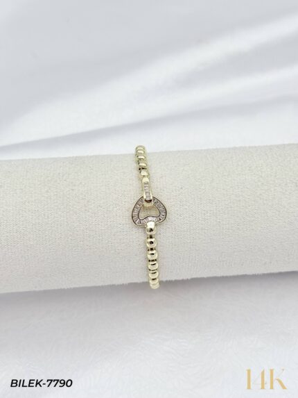 14K Stone Clasp-Lock ID Tag // BILEK-7790