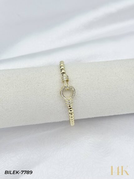 14K Stone Clasp-Lock ID Tag // BILEK-7789