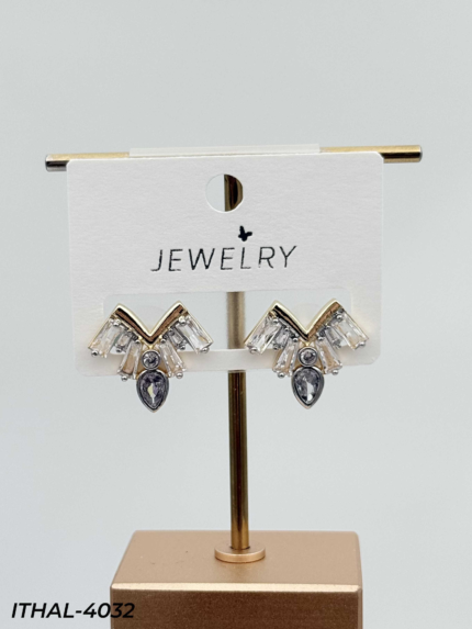 14K Zircon Earrings // ITHAL-4032