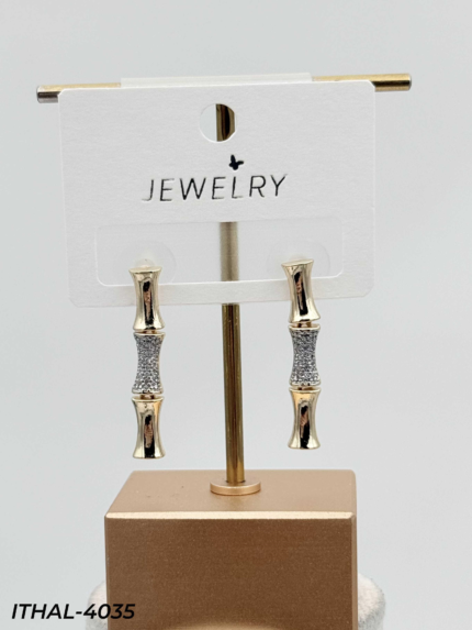 14K Zircon Earrings // ITHAL-4035