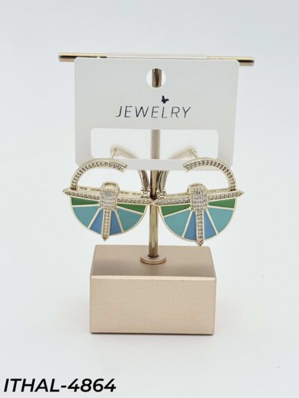 14K Zircon Earrings // ITHAL-4864