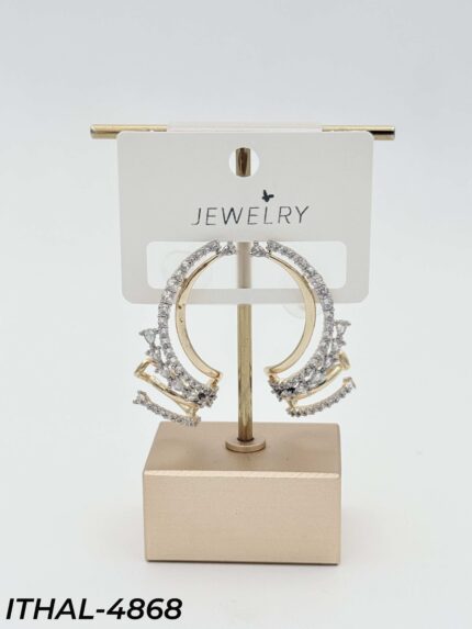 14K Zircon Earrings // ITHAL-4868