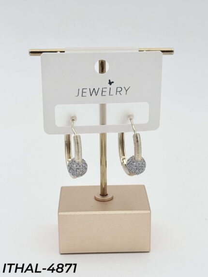 14K Zircon Earrings // ITHAL-4871