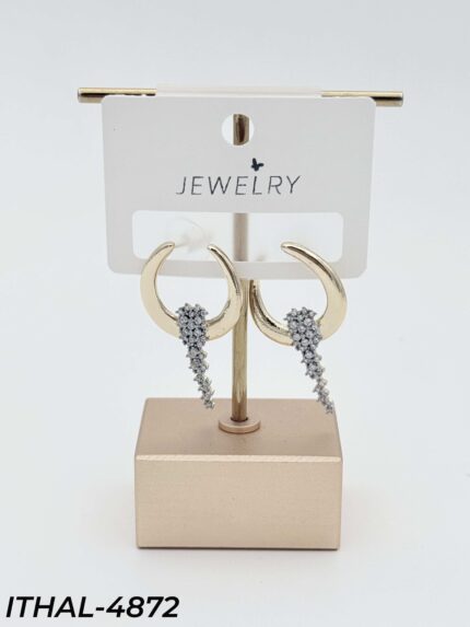 14K Zircon Earrings // ITHAL-4872