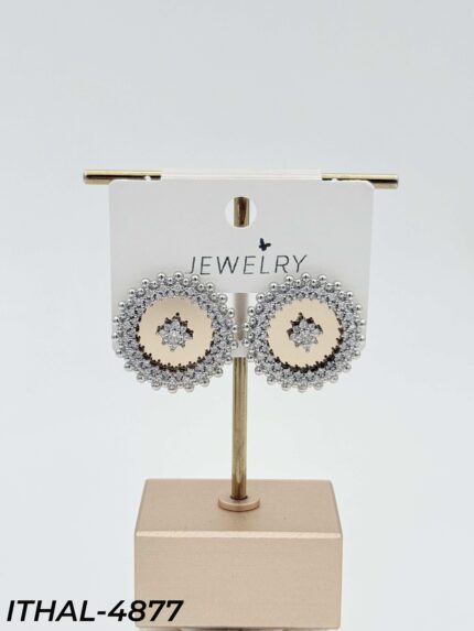 14K Zircon Earrings // ITHAL-4877