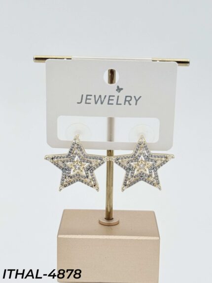 14K Zircon Earrings // ITHAL-4878