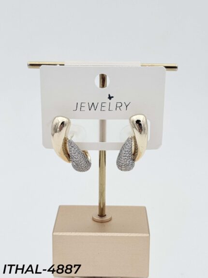14K Zircon Earrings // ITHAL-4887