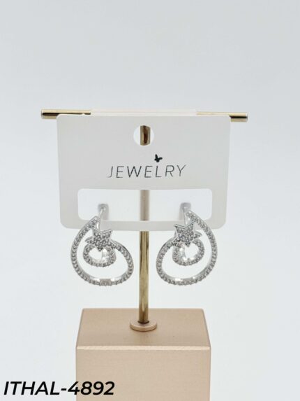 14K Zircon Earrings // ITHAL-4892