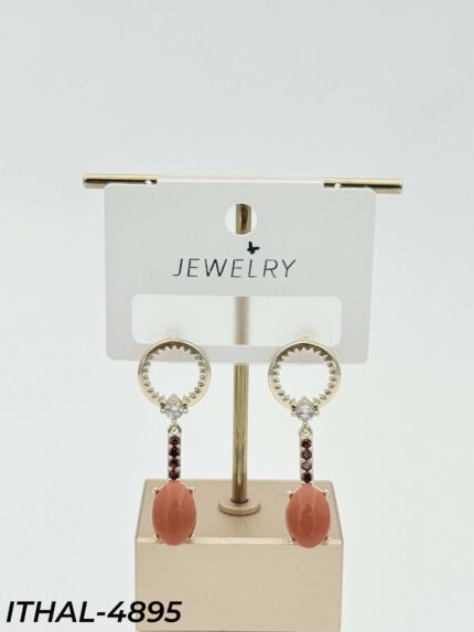 14K Zircon Earrings // ITHAL-4895