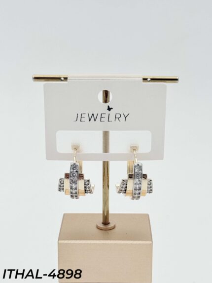 14K Zircon Earrings // ITHAL-4898