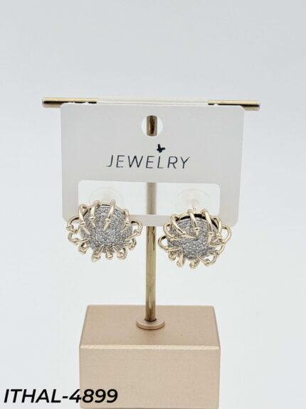 14K Zircon Earrings // ITHAL-4899