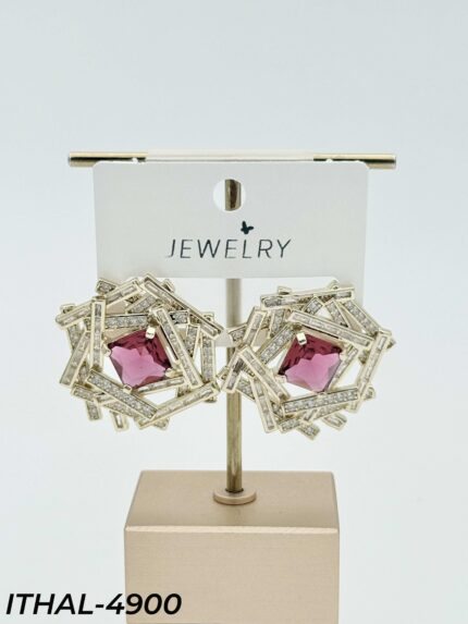14K Zircon Earrings // ITHAL-4900
