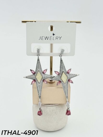 14K Zircon Earrings // ITHAL-4901