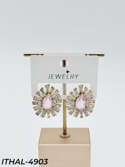 14K Zircon Earrings // ITHAL-4903