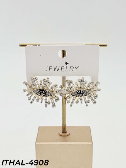 14K Zircon Earrings // ITHAL-4908
