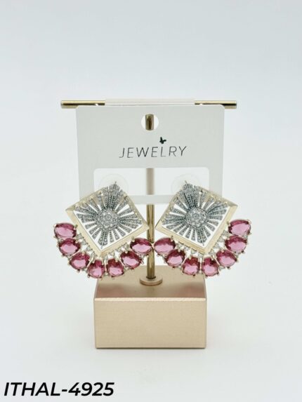 14K Zircon Earrings // ITHAL-4925