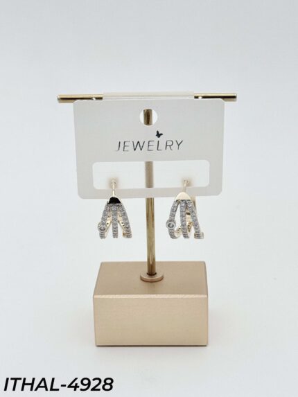 14K Zircon Earrings // ITHAL-4928