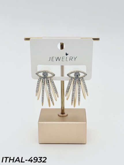 14K Zircon Earrings // ITHAL-4932