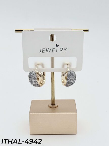 14K Zircon Earrings // ITHAL-4942