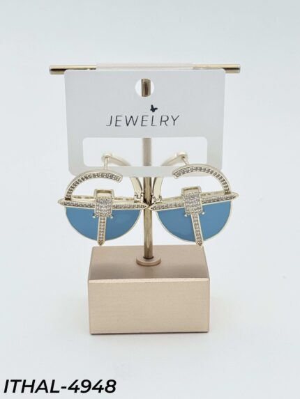 14K Zircon Earrings // ITHAL-4948