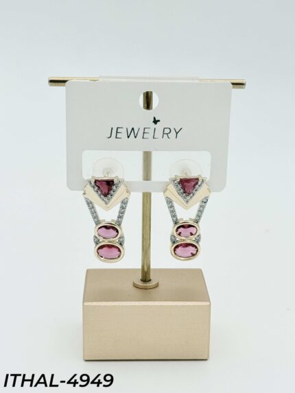 14K Zircon Earrings // ITHAL-4949