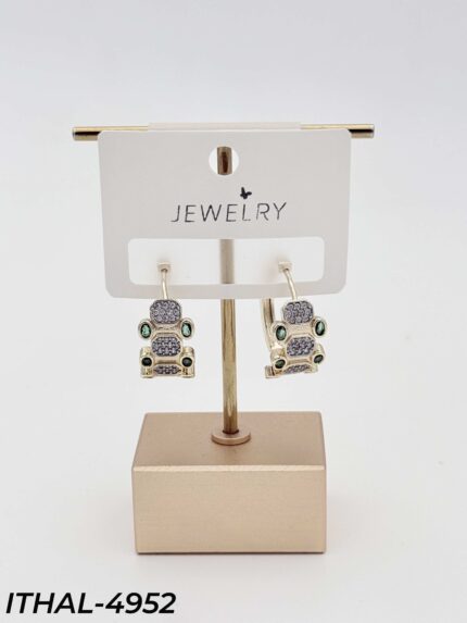14K Zircon Earrings // ITHAL-4952
